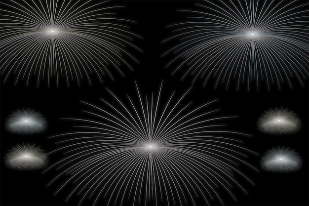 Fireworks in nano light effect design