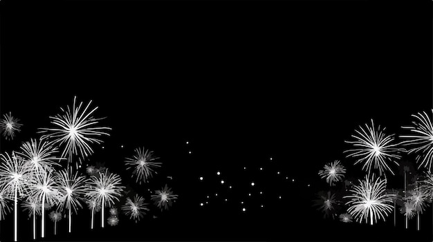 fireworks in the night sky with a black background