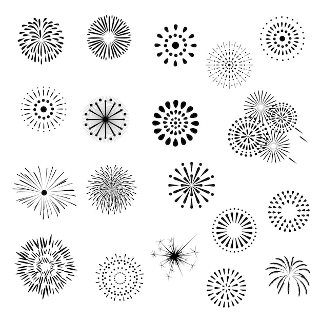 Fireworks vector design Vibrant Fireworks Display Vector Art EPS Design for Festive Celebrations