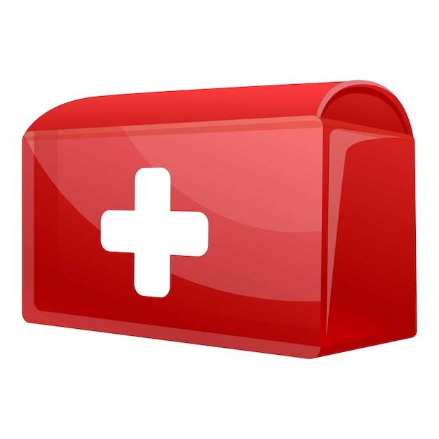 First aid kit icon Cartoon of first aid kit vector icon for web design isolated on white background