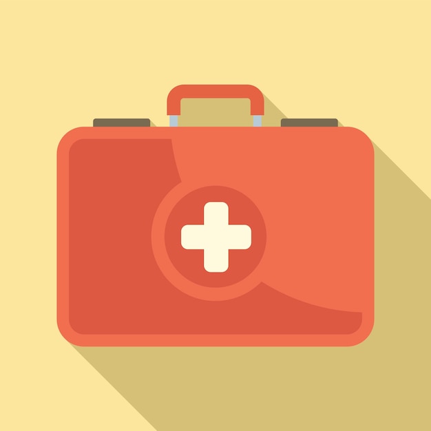 Vector first aid kit icon flat illustration of first aid kit vector icon for web design