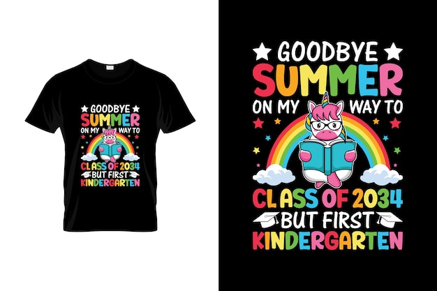 First Day of school T-shirt Design or First Day of school poster Design or First Day of school illus