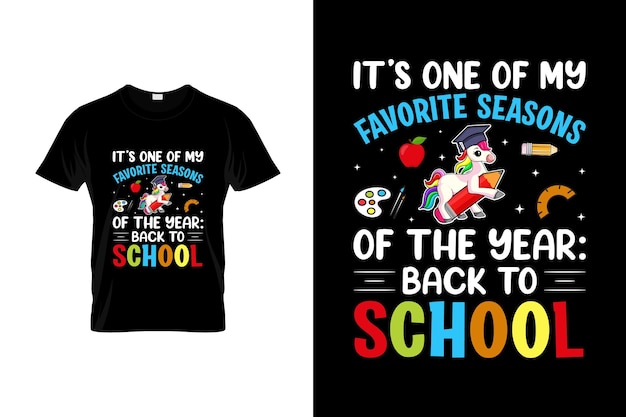 First Day of school T-shirt Design or First Day of school poster Design or First Day of school illus