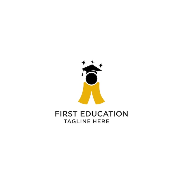 First education logo icon design