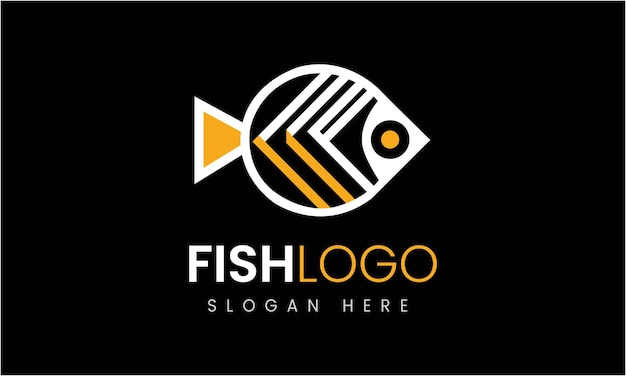 Fish animal ocean food restaurant seafood vector logo design icon template symbol idea