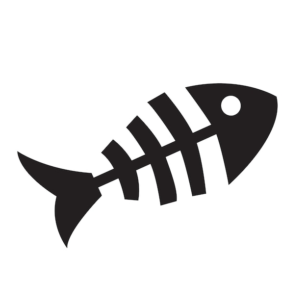 Fish bone icon vector design