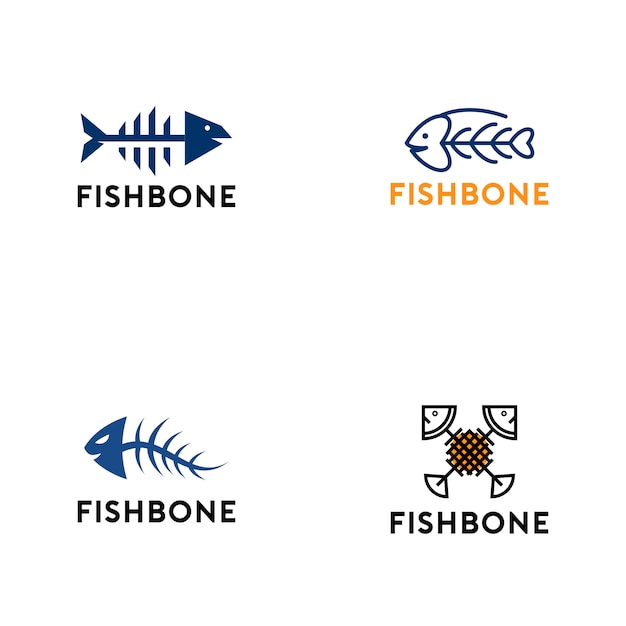 Fish Bone Logo Collection