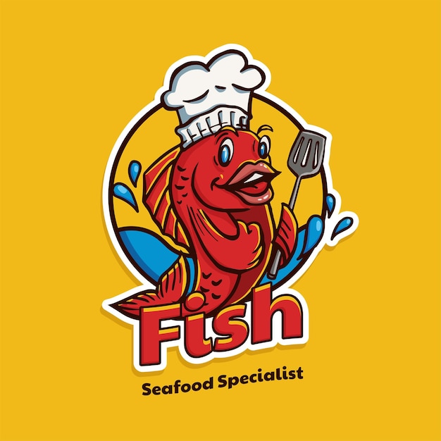 Fish Chef Mascot Logo