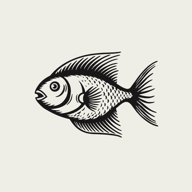 Fish cute vector