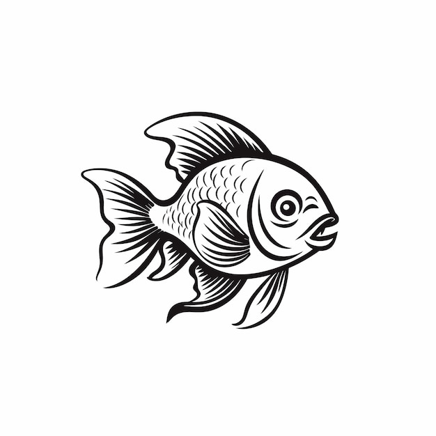 Fish cute vector