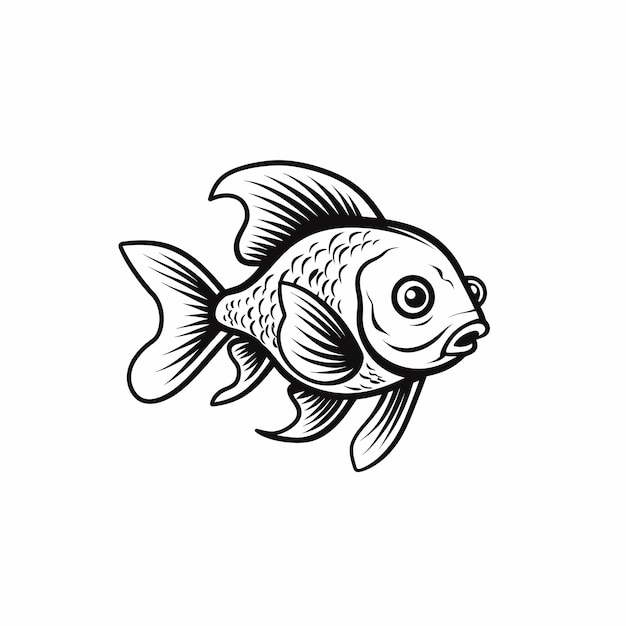 Fish cute vector