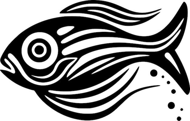 Fish High Quality Vector Logo Vector illustration ideal for Tshirt graphic