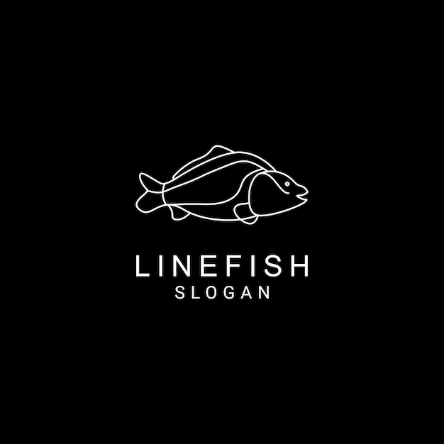 Fish logo design icon template