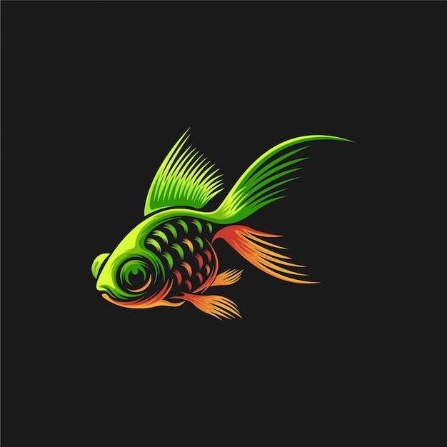 fish logo design illustration