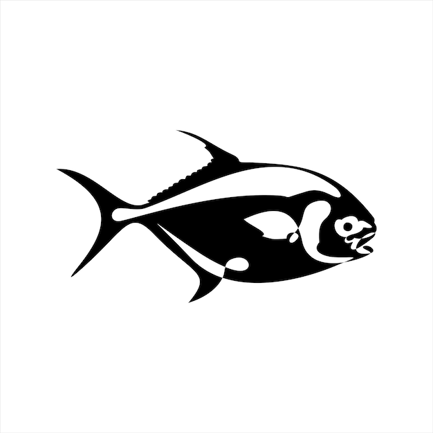 fish logo design vector background