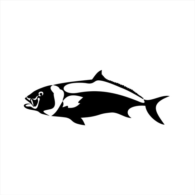 fish logo design vector background