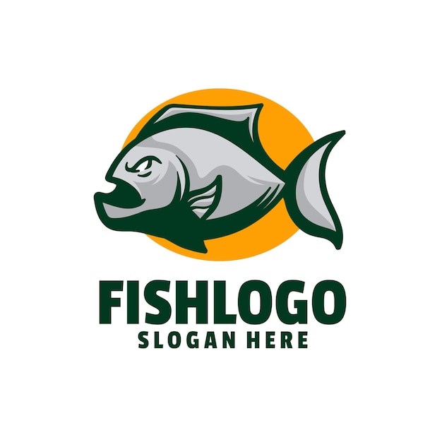 Fish logo designs vector