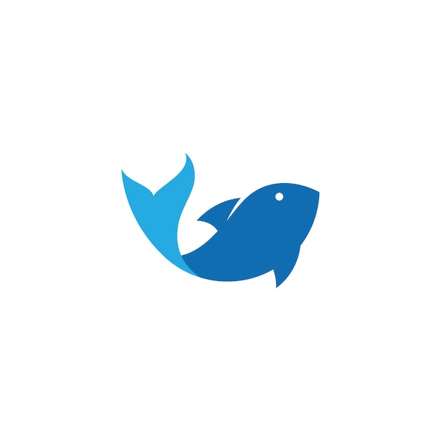 Fish logo icon design vector