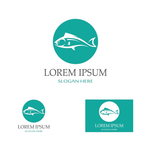 Fish logo template