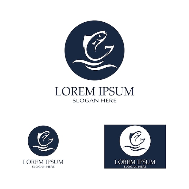 Fish logo template