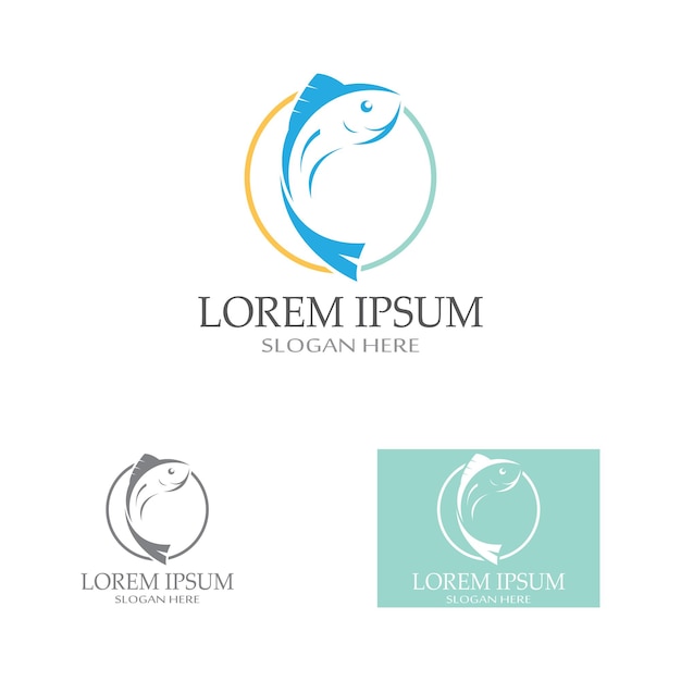 Fish logo template