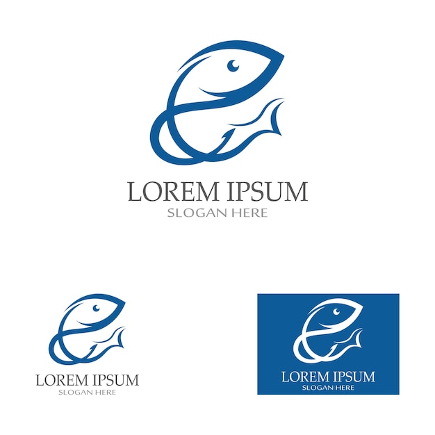 Fish logo template