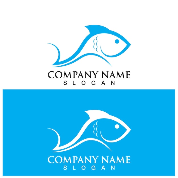 Fish logo template