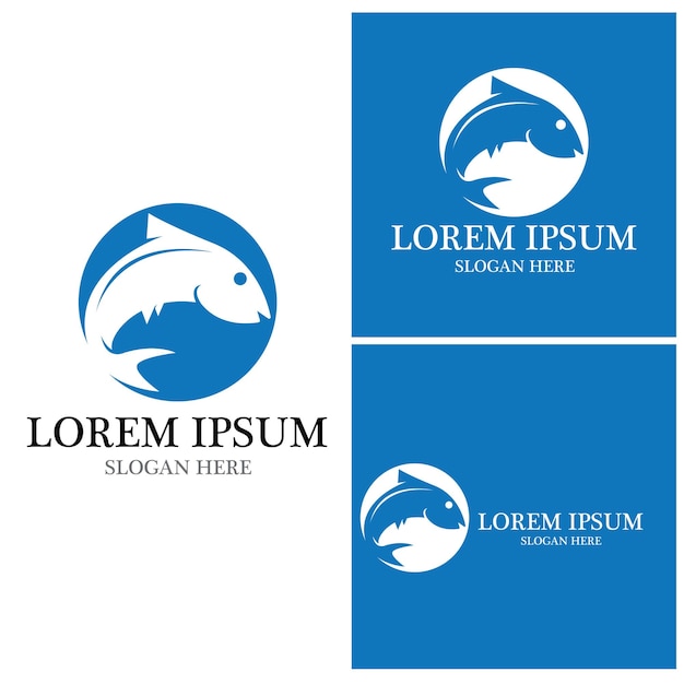 Fish logo template