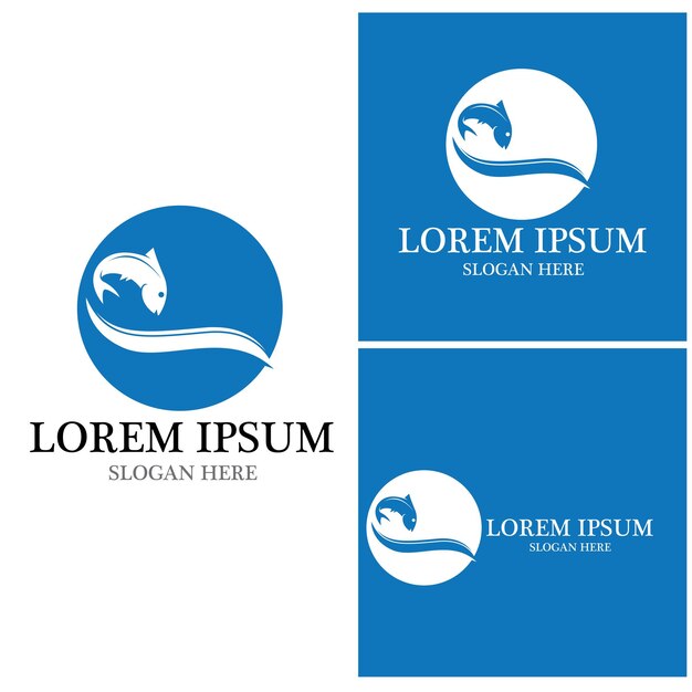 Fish logo template