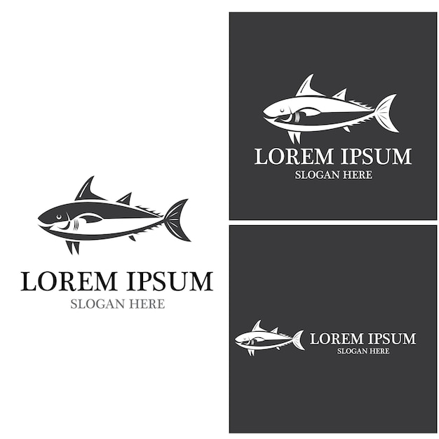 Fish logo template