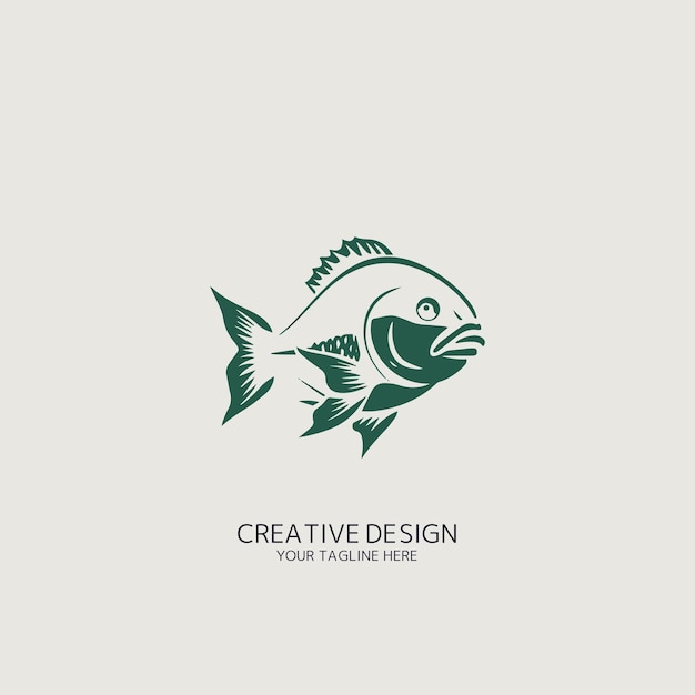 fish logo vector