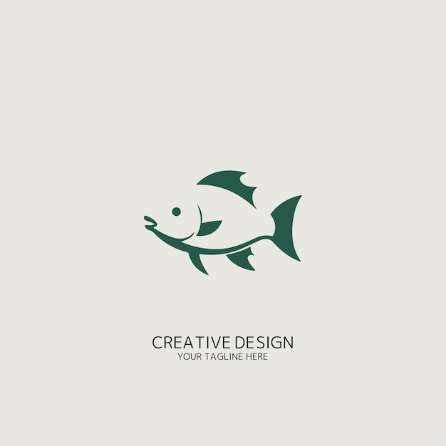 fish logo vector