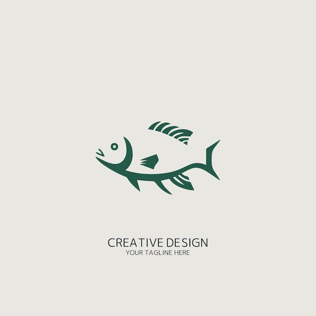 fish logo vector