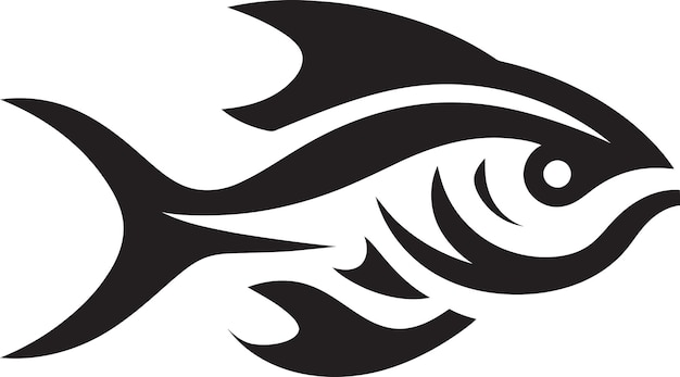 a fish logo with a fish head on it