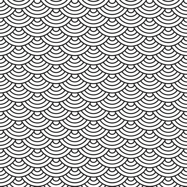 Fish scales seamless pattern