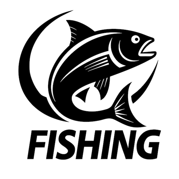 a fish that has the word fishing on it