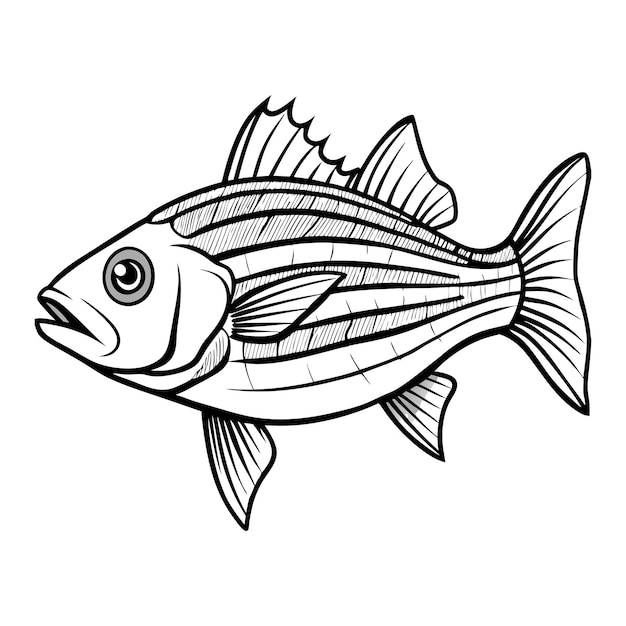 Vector fish vector art illustration