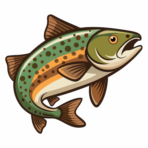 Vector fish vector art illustration