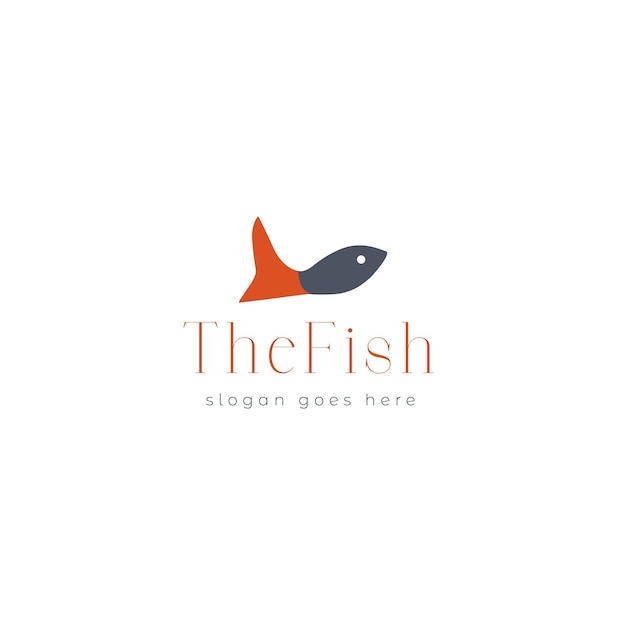 The Fish Vector Logo Design