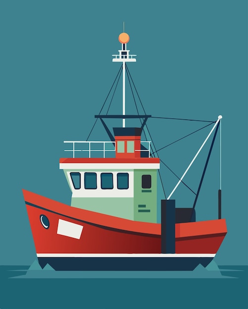 A fishing boat equipped with advanced technology to prevent overfishing and minimize the impact on