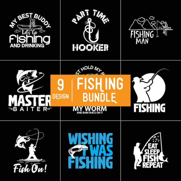 Fishing Bundle T shirt Design