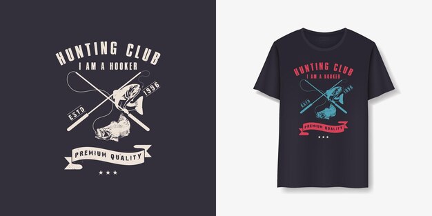 Fishing Hunting vector tshirt design