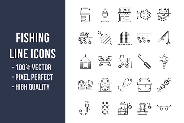 Fishing Line Icons