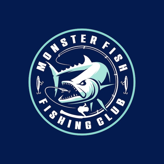 Fishing logo template