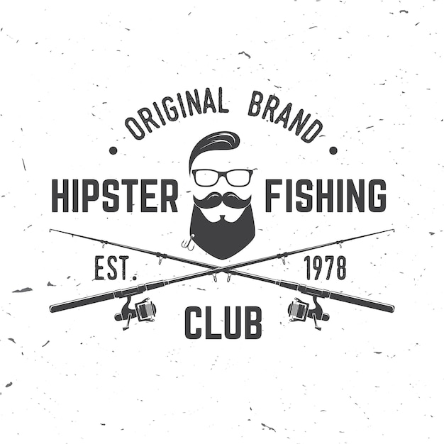 Fishing sport club Vector illustration