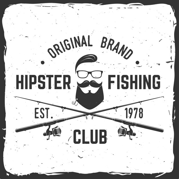 Fishing sport club Vector illustration