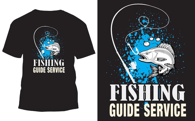 Fishing T shirt Design Fishing guide service