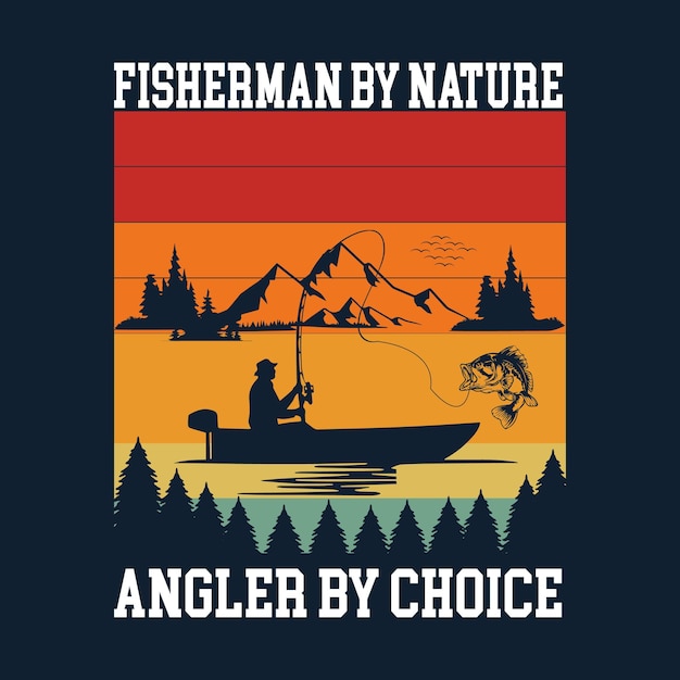 Fishing t shirt design