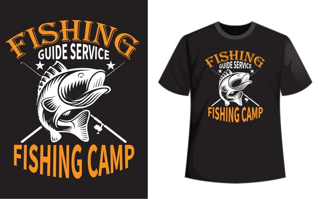 Vector fishing t shirt design.