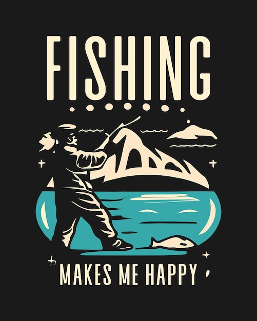 Fishing Tshirt Design fishing tee vector Design